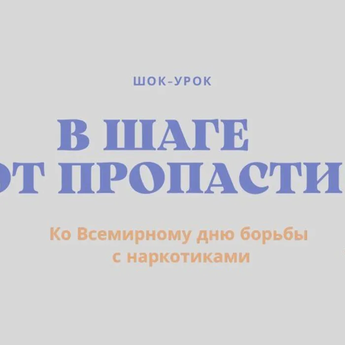 Шок-урок «В шаге от пропасти»